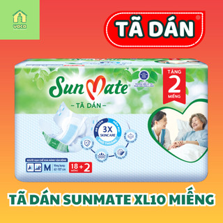 Tã/bỉm dán người lớn SunMate size M18+2 miếng gói tiết kiệm
