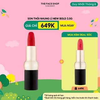 Son thỏi nhung lì the face shop new bold velvet lipstick 3.5g