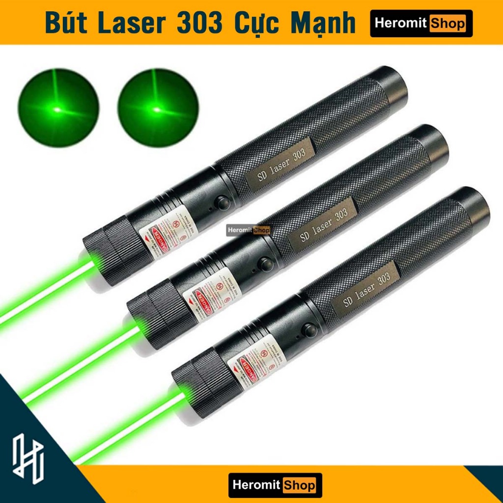 Tia laze 303 , bút chỉ laser thuyết trình ánh sáng xanh