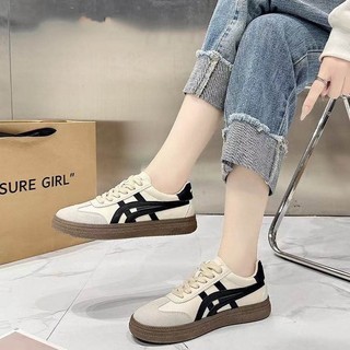 Giày Thể Thao - Giày Sneakers Nữ Basic Sọc Chéo Độn 3p QCCC