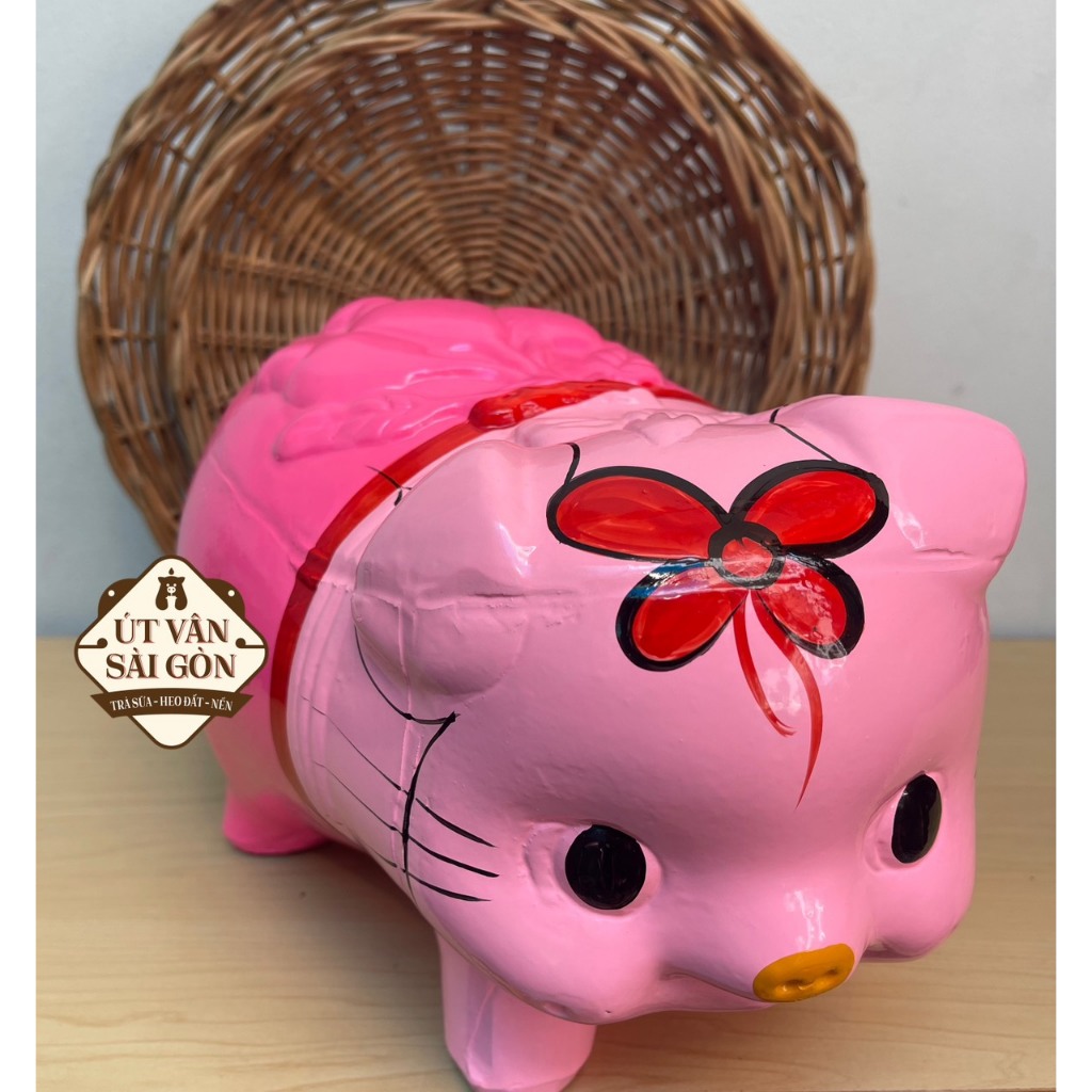 Heo đất tiết kiệm kitty size XL ( 28x18x20 )