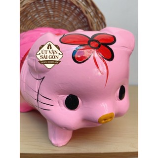 Heo đất tiết kiệm kitty size XL ( 28x18x20 )