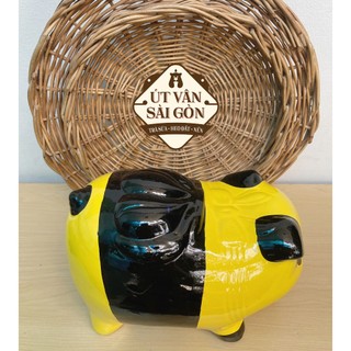 Heo đất gấu trúc vàng size L ( dài 24cm )
