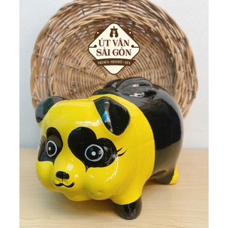 Heo đất gấu trúc vàng size L