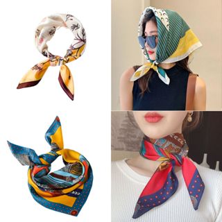 Khăn Lụa Vuông 70- Khăn Turban Badana Quàng Cổ Nữ Công Sở Quấn Tóc Quấn Túi Làm Áo Yếm Lụa Cao Cấp