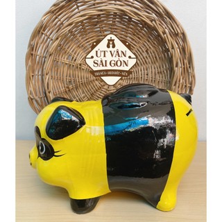 Heo đất gấu trúc vàng size L ( dài 24cm )