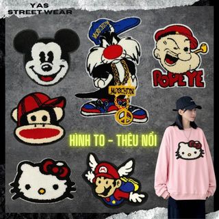 Sticker ủi áo cao cấp, miếng dán quần áo dùng làm Patch ủi, miếng vá quần áo, vá áo phao, trang trí BALO