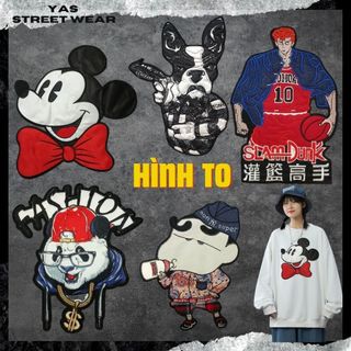 Sticker ủi áo cao cấp, miếng dán quần áo dùng làm Patch ủi, miếng vá quần áo, vá áo phao, trang trí BALO