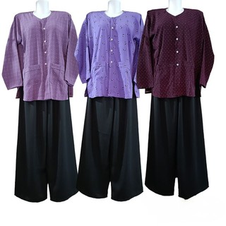 Bộ áo bà ba quần ống rộng cho bà già