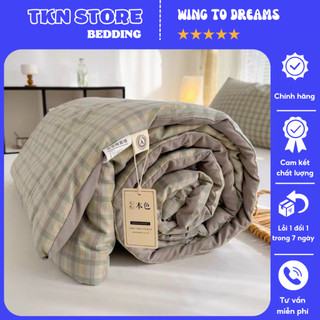 Chăn Hè ZAZA HOME chất liệu cotton đũi mềm mát , Chăn mền cho mùa hè nhập khẩu kích thước 2mx2m3