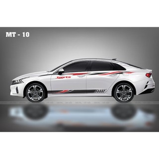 Bộ tem dán sườn xe con, hyundai, toyota , honda... 1 bộ dán 2 bên - MT10