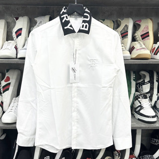 Áo sơ mi nam bbr tay dài boy phố vải lụa mềm co giãn thêu cổ sang siêu hottrend 2024