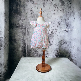 Body xô muslin cánh tiên mềm thoáng cho bé gái