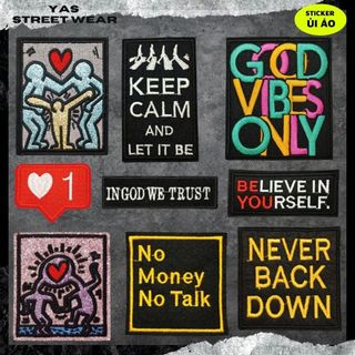 Sticker ủi áo cao cấp, miếng dán quần áo dùng làm Patch ủi, miếng vá quần áo, vá áo phao, trang trí BALO