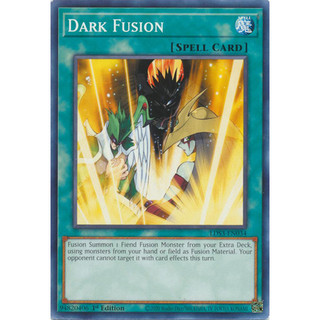 Lá bài thẻ bài Yugioh Dark Fusion - Tặng bọc bài nhựa bảo quản