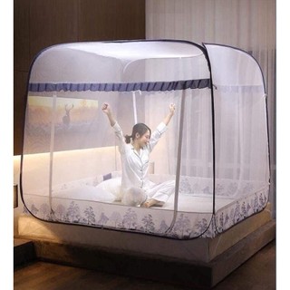 Màn chụp tự bung viền chân chống muỗi cao cấp - mùng chụp tự bung chống muỗi và côn trùng cao cấp - bảo hành 12 tháng