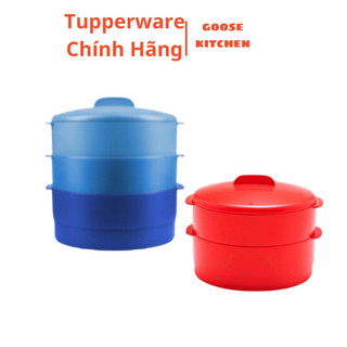 Xửng hấp Tupperware Steam It chính hãng, bộ xửng 3 tầng hấp rau củ thịt cá tiện lợi siêu nhanh