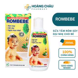 Sữa tắm rôm sảy cho bé rombebe - giảm mẩn ngứa, mụn nhọt hăm kẻ, kháng khuẩn cho trẻ