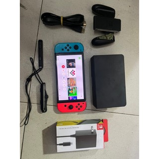 Máy game Nintendo Switch Oled Mod Chip thẻ 128GB có cài Tinfoil và 1 số game, đầy đủ phụ kiện - bảo hành 3 tháng