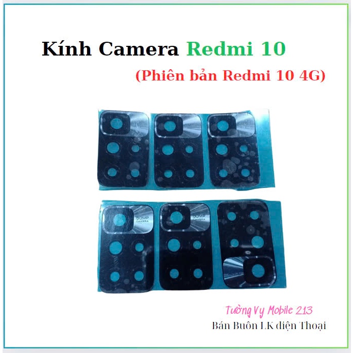 Kính Camera xiaomi Redmi 10 4G