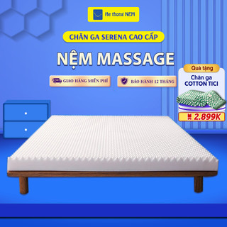 Nệm Cao Su Non Massage SERENA Chính Hãng Đệm Mát Xa Nệm Ngủ Chống Đau Lưng Cao Cấp