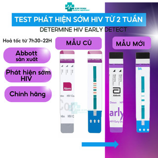 Que test HIV phát hiện sớm HIV từ 14 ngày kết quả chính xác Alere combo, CTK Combo Ag/Ab