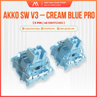 [HỎA TỐC] Switch bàn phím AKKO Switch v3 - Cream Blue Pro ( 5 pin / 45 switch) - Maxpinggear