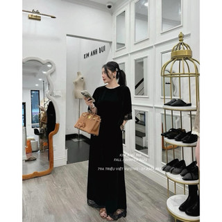  Set nhung viền ren cao cấp, bộ bigsize chất nhung mềm đẹp