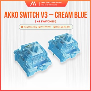 [HỎA TỐC] Switch bàn phím AKKO Switch v3 – Cream Blue (45 switch) - Maxpinggear