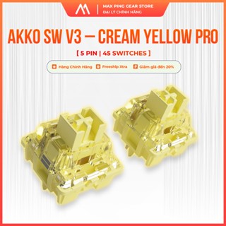 [HỎA TỐC] Switch bàn phím AKKO Switch v3  - Cream Yellow Pro ( 5 pin / 45 switch) - Maxpinggear