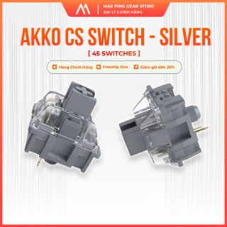 [HỎA TỐC] Công tắc bàn phím AKKO CS Switch – Silver (45 switch) - Maxpinggear