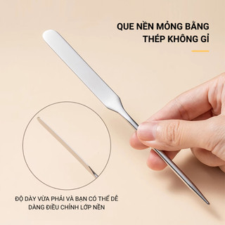 Que Trộn Kem Nền Trang Điểm KIYE Bằng Thép Không Gỉ Cho Lớp Nền Mỏng Mịn