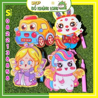 Lồng đèn 3d 2 mảnh nhạc việt lồng đèn trung thu pony labubu gấu dâu đèn lồng phát sáng chơi trung thu - bố khủng long