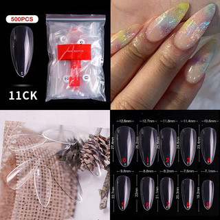 Túi 50 móng úp nail lẻ size 0 - 9 form oval giá rẻ