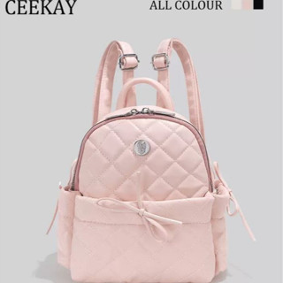Túi Xách Nữ Balo Ceekay Da Trơn Mềm Họa Tiết Ô Trám Sang Chảnh Nữ Tính Hàng Quảng Châu