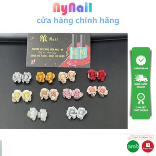 Hoa bột nail “ sét 10 bông hoa mẫu đơn”
