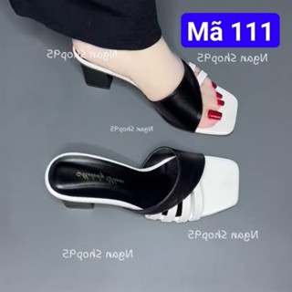 Guốc nữ siêu xinh phối màu kiểu hàn quốc. 3 phân và 5 phân