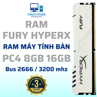  Ram PC máy tính bàn 8GB 16GB DDR4 bus 2666 3200Mhz V2 Trắng Ram PC4 - Bảo hành 36 tháng 