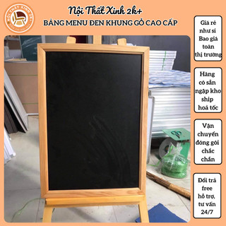 BẢNG MENU ĐEN KHUNG GỖ CAO CẤP 💖𝐅𝐑𝐄𝐄 𝐒𝐇𝐈𝐏💖 DÀNH CHO NHÀ HÀNG, KHÁCH SẠN,COFEE...