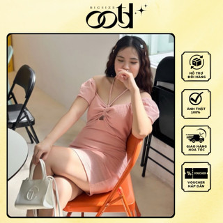 OOTD BIGSIZE | Đầm body thun vảy cá khoét nơ ngực ngắn