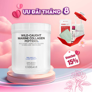 Bột Collagen Codeage Thủy Phân Giúp Trẻ Hóa Da, Móng, Tóc Codeage Marine Collagen Peptides 450g