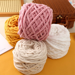 Len Nhung Đũa LYLYCRAFT Cuộn 100g Sợi To 6mm Dùng Kim Móc Len Từ 6-10mm Móc Túi Xách, Thú Len Móc