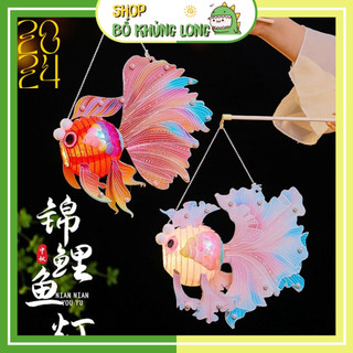 Lồng đèn trung thu 2024 lồng đèn cá chép đèn lồng cá chép lồng đèn giấy lồng đèn hình con cá - bố khủng long