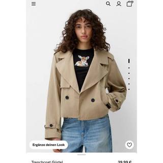 Áo trench coat B/S/K dáng ngắn