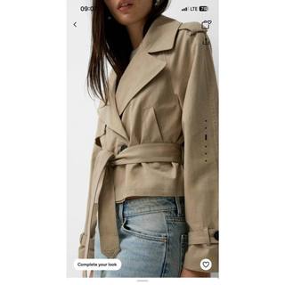 Áo trench coat B/S/K dáng ngắn