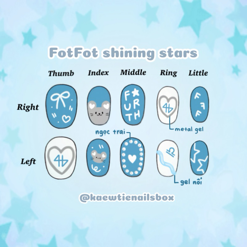 Nailbox Fourth FotFot shining stars