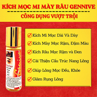 (HOT) Serum Mọc Dày Mi, Lông Mày, Râu Genive