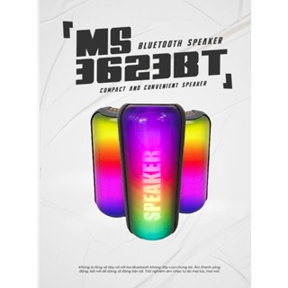Loa Bluetooth MS-3623BT, Thiết kế nhỏ gọn, Âm thanh nghe nhạc cực ấm, Hỗ trợ đèn LED