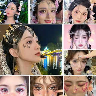 Đá makeup đá dính mặt trang điểm mắt