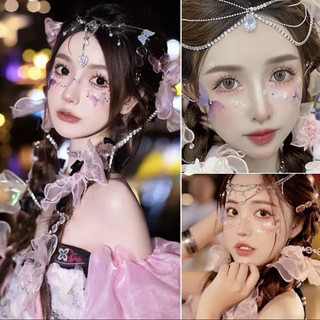 Đá makeup đá dính mặt trang điểm mắt